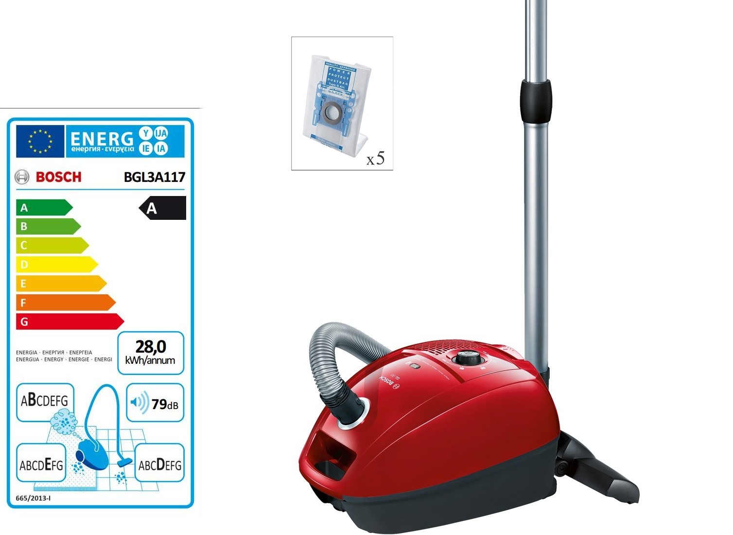 Vysava Bosch BGL 3A117, soust balen 5 sk zdarma