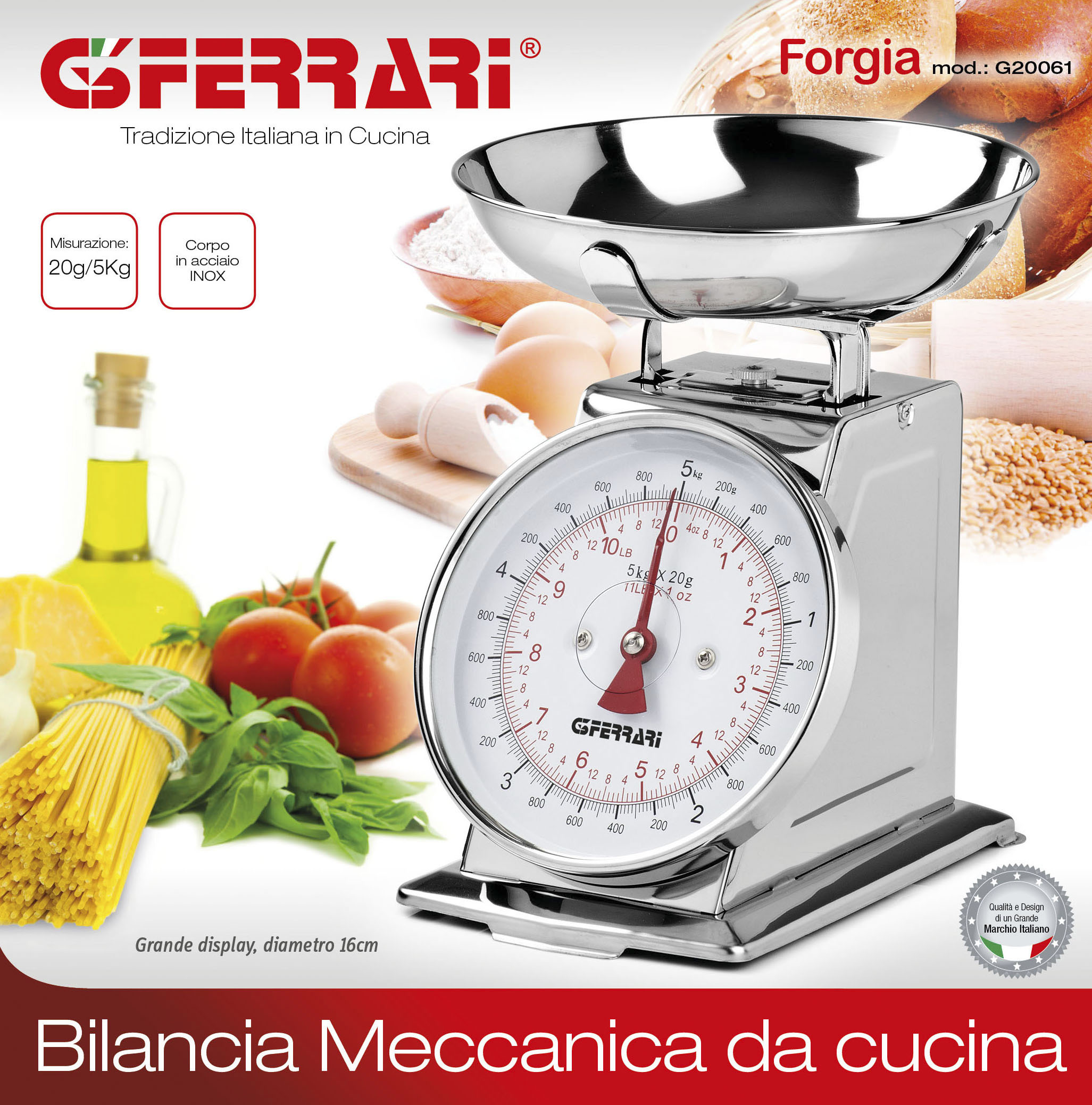 nerezov mechanick kuchysk vha Forgia Retro 5kg