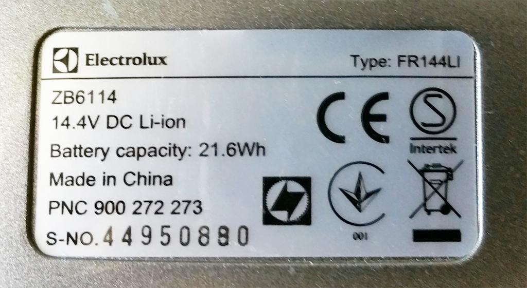 Vzor vrobnho tku pro objednn baterie - akumultoru - akumultorovho bloku - pro run vysavae AEG-Electrolux