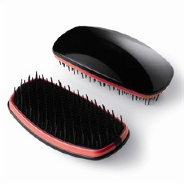 Kart na vlasy Detangler Soft Pink/Black jemn