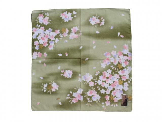 Japonsk tek Hana-kanzai 46 x 46 cm - zelen