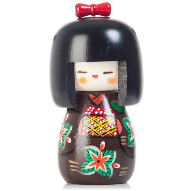 Originln japonsk panenka Kokeshi - kokei Hanazakari