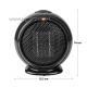 Keramick horkovzdun ventiltor Nedis HTFA15BK rozmry: 155 x 160 x 115 mm. 