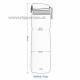 Lhev ion8 Leak Proof Rose quartz, 1000 ml