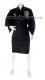 Japonsk pnsk kimono Black Dragon vyvan krtk