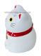 Japonsk koka tst Maneki Neko, bl, 5,5 cm 