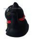 Japonsk koka tst Maneki Neko ern, 5,5cm 