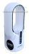 Bezlopatkov sloupov stoln ventiltor First Austria FA-5552-WI, LED osvtlen, USB-C