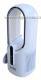 Bezlopatkov sloupov stoln ventiltor First Austria FA-5552-WI, LED osvtlen, USB-C