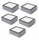 12ks HEPA filtry a karte pro iRobot Roomba e5, e6, i3, i4, i5, i6, i7, i8, j7 sada