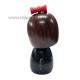 Japonsk panenka Kokeshi Hanatsubaki - Kvt kamlie, 13,5 cm