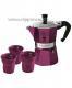 Moka konvice Bialetti Moka Express Colour Violet 3 lky (150ml) Promo Pack