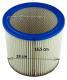 Filtr do vysavae Bosch GAS 12-30 F, PAS 11-25, F, PAS 12-50F, PAS 1000 - rozmry filtru.