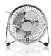 Stoln mini ventiltor kovov o prmru 10 cm + USB