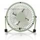 Stoln mini ventiltor kovov o prmru 10 cm + USB, Zelen