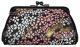 Japonsk dmsk penenka Nishijin Ume Black Little Flowers