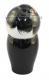 Japonsk panenka Kokeshi Yumeji Black Urushi 15,5 cm